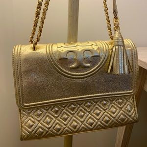 Tory Burch Fleming Leather Shoulder Bag